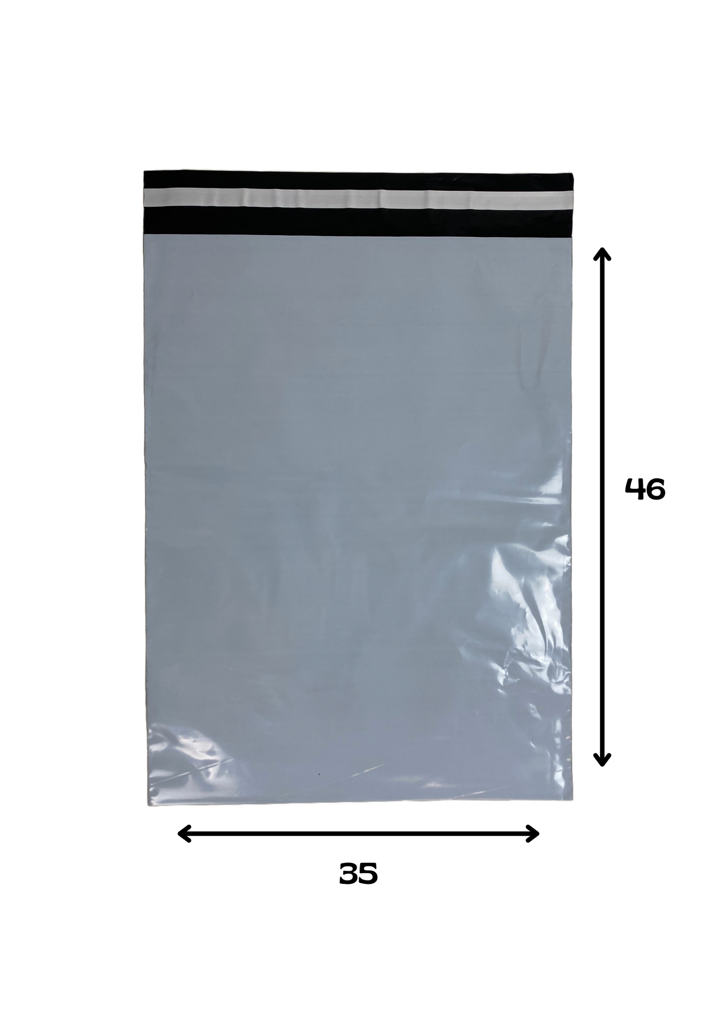 100 Pochettes Plastique Blanche M (35cmx46cm)