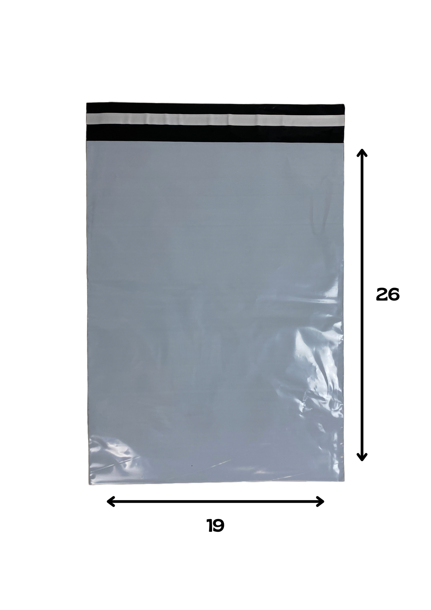 100 Pochettes Plastique Blanche XS (19cmx26cm)